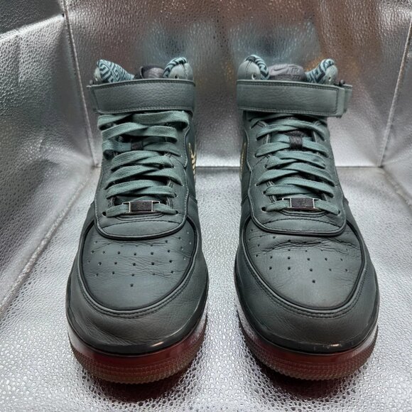 Size 12 Nike Air Force 1  Sprm Mx 07 Mid Gray Mens Lace-Up‎ Sneaker 316665-321 - Picture 5 of 14